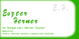 eszter herner business card